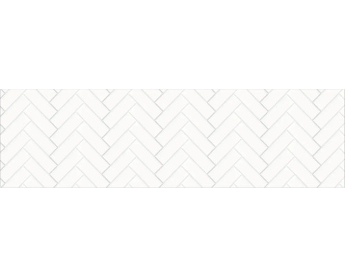 Crédence de cuisine mySpotti Profix Herringbone Tiles White 210 x 60 cm PX-21060-1918-HB