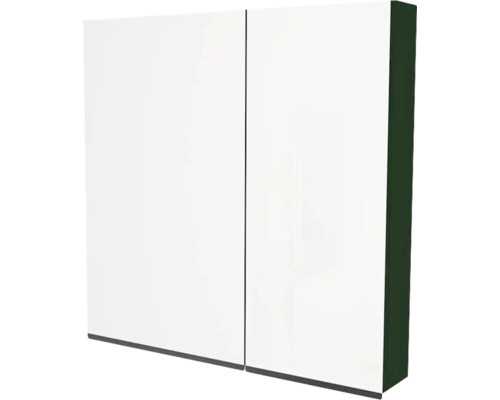 Spiegelschrank Devo Viva 2.0 links BxHxT 85x85x15 cm conifer green supermatt