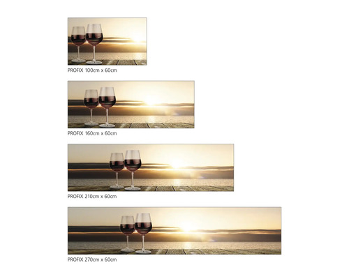 Films décoratifs avec vin et coucher de soleil en différentes tailles