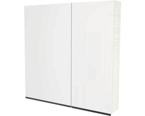 Armoire de toilette Devo Viva 2.0 gauche lxhxp 85x85x15 cm structure white Armoire de toilette blanche avec deux portes