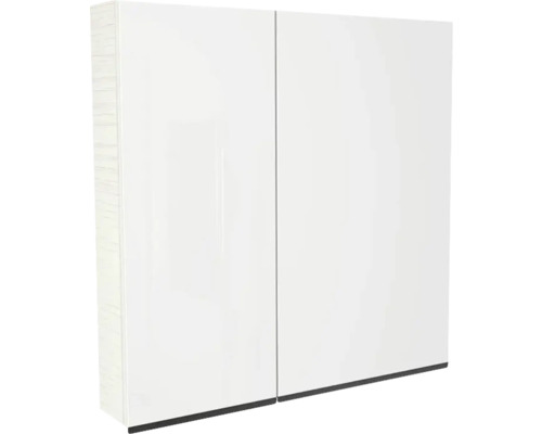 Armoire de toilette Devo Viva 2.0 droite lxhxp 85x85x15 cm structure white Armoire de toilette à miroir blanche avec deux portes