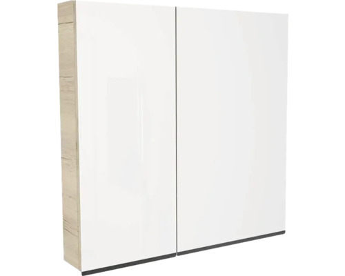 Devo Spiegelschrank Viva 2.0 rechts BxHxT 85 x 85 x 15 cm oak halifax white Badezimmerschrank mit zwei Türen