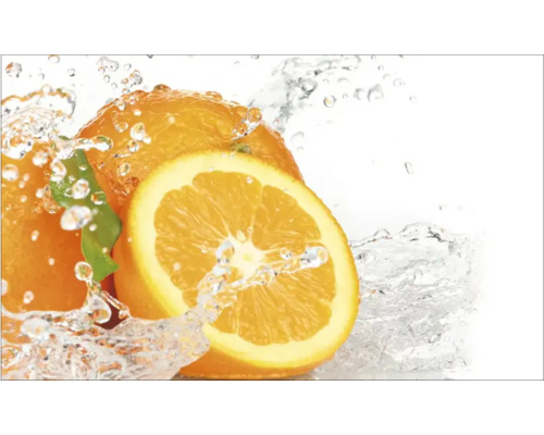 Crédence de cuisine mySpotti Profix Aqua-Orange fruits 100 x 60 cm PX-10060-52-HB