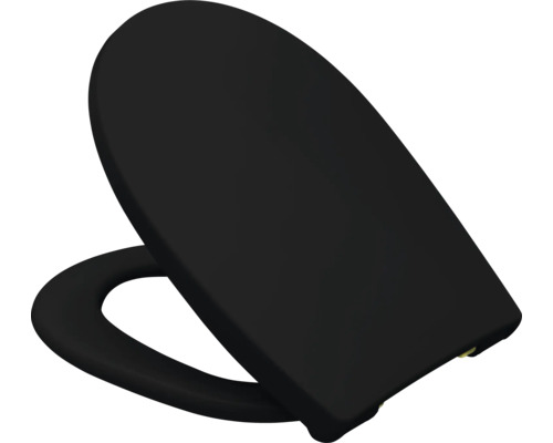 Abattant de WC noir en Duroplast