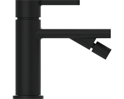 Robinet de lavabo noir avec fonction bidet
