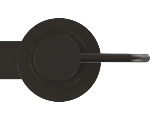 Garniture de ferrures de porte avec design de rosace ronde