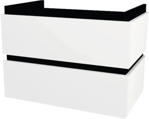 Waschtischunterschrank mit 2 Schubladen Devo Viva 2.0 BxHxT 69x51x44 cm premium white supermatt