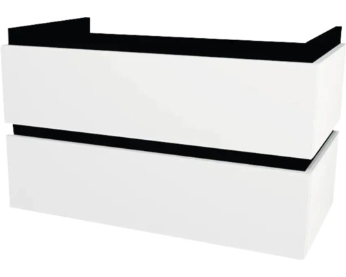 Waschtischunterschrank mit 2 Schubladen Devo Viva 2.0 BxHxT 84x51x44 cm premium white supermatt