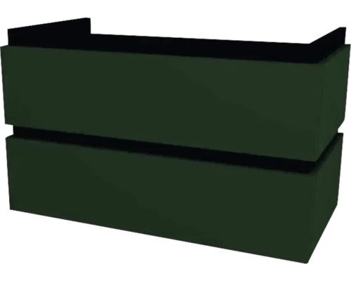 Waschtischunterschrank mit 2 Schubladen Devo Viva 2.0 BxHxT 84x51x44 cm conifer green supermatt