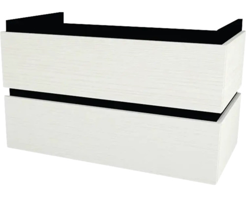 Waschtischunterschrank mit 2 Schubladen Devo Viva 2.0 BxHxT 84x51x44 cm structure white