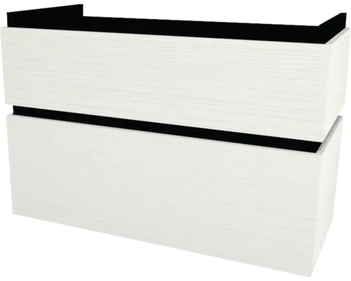 Waschtischunterschrank mit 2 Schubladen Devo Viva 2.0 BxHxT 97x51x44 cm structure white