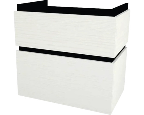 Waschtischunterschrank mit 2 Schubladen Devo Viva 2.0 BxHxT 69x66x44 cm structure white