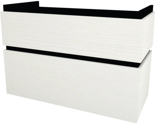 Waschtischunterschrank mit 2 Schubladen Devo Viva 2.0 BxHxT 97x66x44 cm structure white