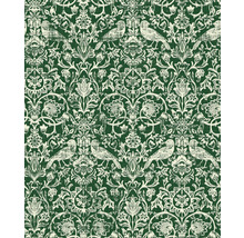 Papier peint avec motif d''oiseaux et de fleurs