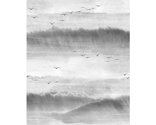 Papier peint intissé 81628 Kylie oiseaux gris