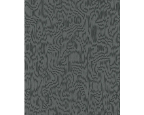 Papier peint intissé 82403 Kylie vagues anthracite