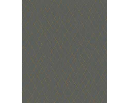 Papier peint intissé 82408 Kylie géométrique anthracite Papier peint avec motif géométrique en losanges