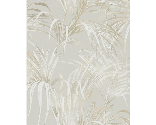 Papier peint intissé 82413 Kylie feuilles de palmier beige