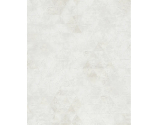 Papier peint intissé 82422 Kylie géométrique blanc gris Motif de carreaux avec un design triangulaire