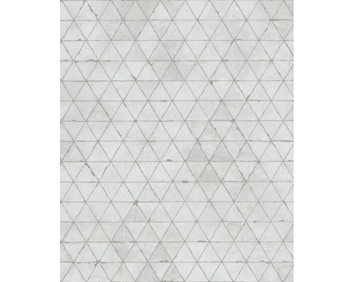 Papier peint intissé 82424 Kylie géométrique blanc gris Papier peint avec motif triangle