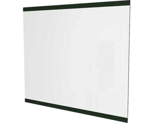 Spiegel Devo Viva 2.0 BxHxS 100x85x2 cm conifer green supermatt Projektionswand mit schwarzem Rahmen