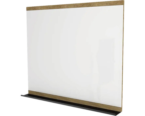 Miroir avec tablette Devo Viva 2.0 100x85x12 cm natural hickory/black