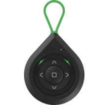 Télécommande noire avec boucle verte