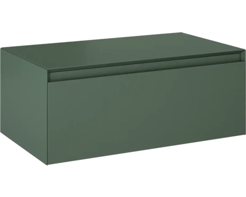 Meuble sous lavabo Jungborn DECEM lxhxp 80x31.9x45.8 cm vert mat