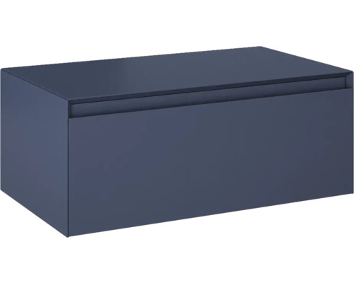 Meuble bas Jungborn DECEM lxhxp 80x31.9x45.8 cm bleu marine mat