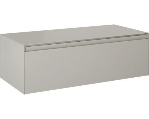 Meuble sous lavabo Jungborn DECEM lxhxp 100x31.9x45.8 cm fume mat