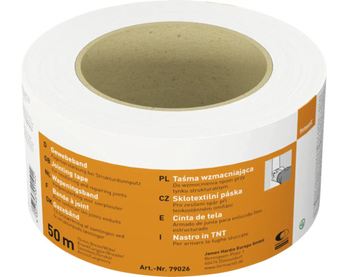 Bande textile Fermacell de 50 m de longueur et 70 mm de largeur Ruban à joint Fermacell, rouleau de 50 mètres