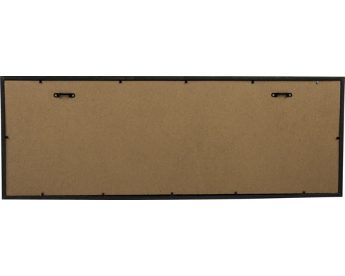 Rückseite eines rechteckigen Bilderrahmens mit zwei Aufhängern