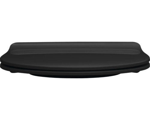 Schwarzer Toilettensitz