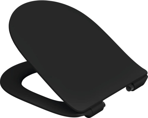 Schwarzer WC-Sitz