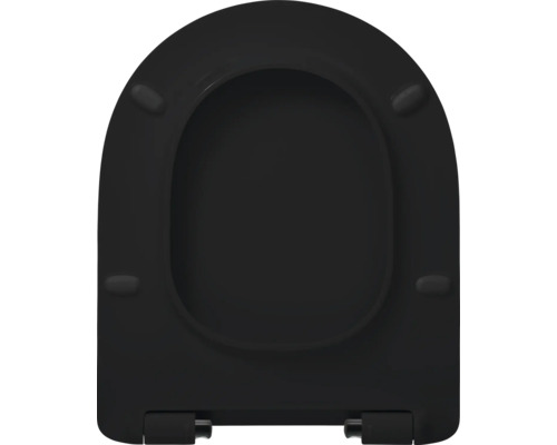 Schwarzer WC-Sitz
