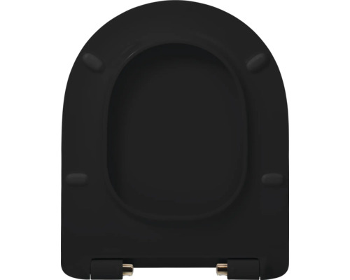 Schwarzer WC-Sitz für das Badezimmer