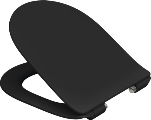 Schwarzer WC-Sitz