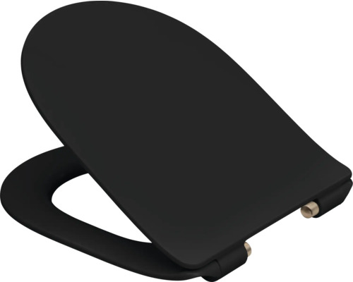 Abattant de WC noir en céramique sanitaire
