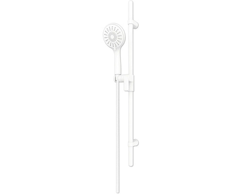 Ensemble de douche AVITAL Zilma, blanc mat, longueur de la colonne de douche 80 cm