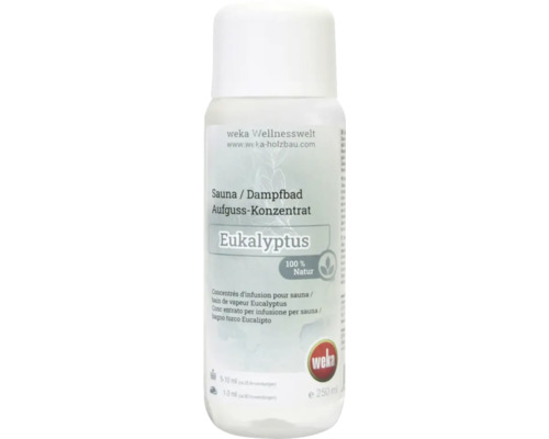 Parfums pour sauna et hammam Weka eucalyptus Concentré pour sauna eucalyptus Weka pour sauna et bain de vapeur