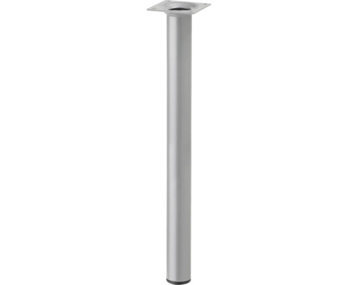 Pied de table Tarrox rond 400 x ø30 mm argent