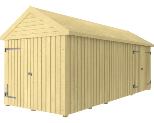 Gerätehaus PLUS Classic Multi Gartenhaus 14,5 m² 3 Module mit Einzel- und Doppeltüren