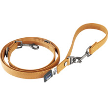 Hundeleine aus Leder mit Karabinerhaken