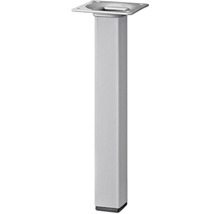 Tischbein Tarrox vierkant 25 x 25 x 300 mm silber