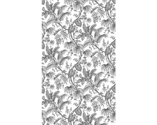 Papier peint intissé 81600 Jackie Floral noir blanc