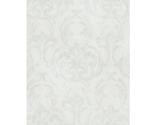 Papier peint intissé 82386 Jackie ornement blanc gris