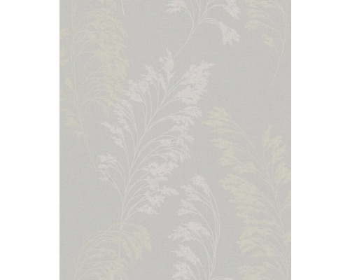 Papier peint intissé 82343 Jackie herbes gris beige