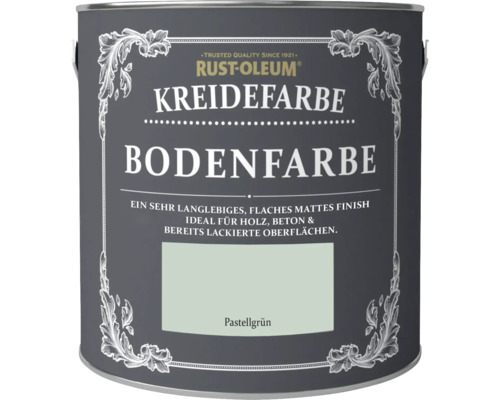Rust-Oleum® Kreide-Bodenfarbe Pastellgrün 2,5 l Farbeimer mit Kreidefarbe Bodenfarbe von Rust-Oleum