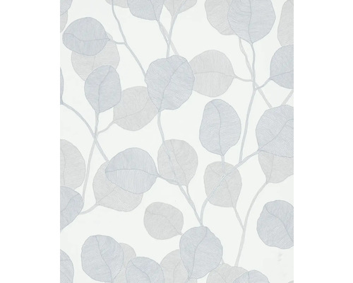 Papier peint intissé 34808 GZSZ feuilles blanc Papier peint avec motif de feuilles