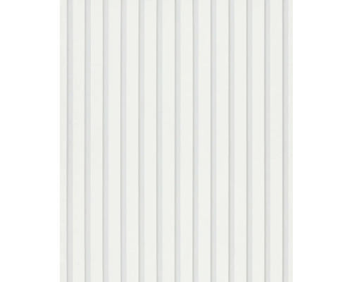 Papier peint intissé 34828 GZSZ rayures blanc Texture avec des lignes verticales